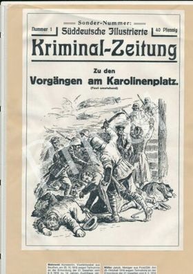 Schriften Auszug Kriminalzeitung Anzeigen etc. München 1919 Revolution Band II-3