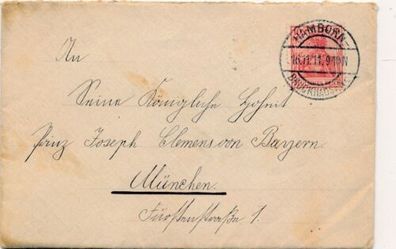 Brief Beleg an Prinz Joseph Clemens von Bayern 1911 X29