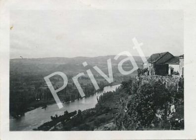 Foto 1931 Reise Frankreich Panorama Weinberge Capdenac am France F1.43