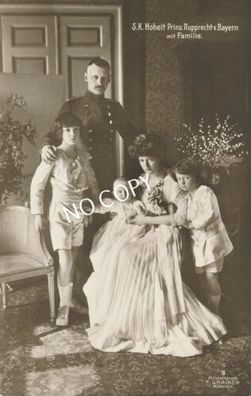 Foto PK königliche Persönlichkeit S.K.H. Prinz Rupprecht mit Familie BayernE1.38