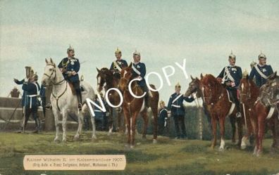 Foto PK Kaiser Wilhelm II. im Kaisermanöver 1907 G1.34