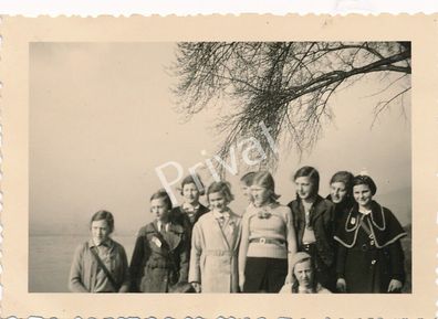 Foto WK II Wehrmacht Ausflug der Jugend Mädchen Tegernsee Bayern K1.82