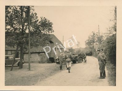 Foto WK II Wehrmacht Soldaten Ausgabe Quartierszettel K1.77