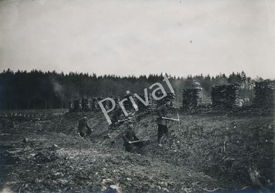Foto XL WK I Soldaten Stellung Graben ausheben Kaiserl. Armee K1.79
