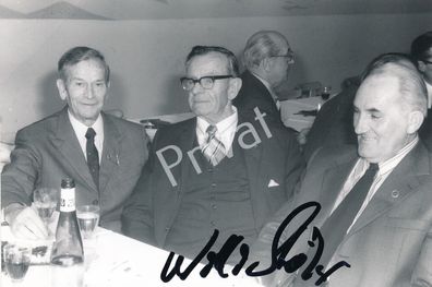 Foto XL Portrait Willy Stöhr mit Industriellen original Unterschrift K1.80