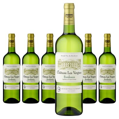 6 x Chateau Les Vergnes Blanc, Bordeaux AOC – 2021