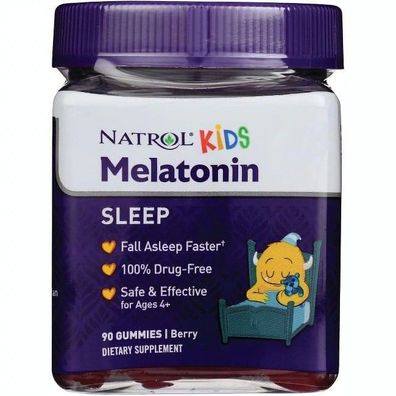 Natrol Kids Melotonin (Besserer Schlaf) Berry - 90 gummies