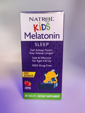 Natrol, Kids, Sleep Support Erdbeere 30 Tabletten