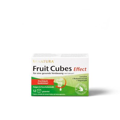 Sanatura Fruit Cubes Effect 120 g (12x10g) - für eine gesunde Verdauung