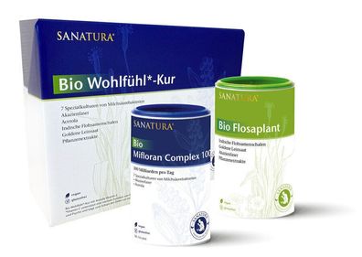 Sanatura Bio Wohlfühl-Kur 400g - 2 Phasen Kur Mifloran Complex 100 & Flosaplant