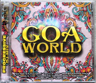 Various - Goa World - 2018.2 (2xCD) (Pink Revolver - 264.2216.2) (Neu + OVP)
