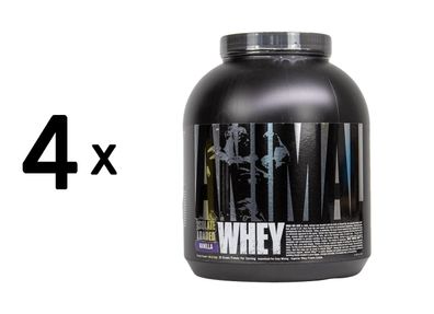 4 x Universal Nutrition Animal Whey (5lbs) Vanilla