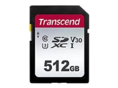 Flash SecureDigitalCard (SD) 512GB - Transcend 300S