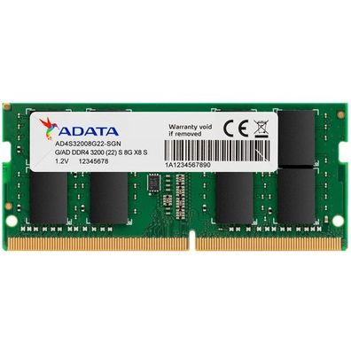 SO-DIMM 8 GB DDR4-3200 (1x 8 GB) (grün, AD4S32008G22-SGN, Premier, INTEL XMP) - ...