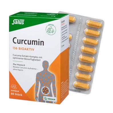 Salus Curcumin 136 Bioaktiv Kps 60 St (31g) - normale Funktion des Immunsystems