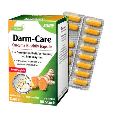 Salus Darm-Care Curcuma Bioaktiv Kapseln 90 Stk (42g) Darmgesundheit & Verdauung