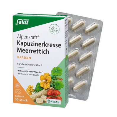 Salus Alpenkraft Kapuzinerkresse-Meerrettich Kapseln 30 Stück 14g - Immunsystem