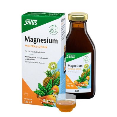 Salus® Magnesium Mineral-Drink Tonikum 250ml - Muskelfunktion, Wohlbefinden