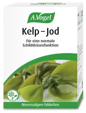 A. Vogel Kelp Jod Tabletten 120 Stück (30g) für eine normale Schilddrüsenfunktion