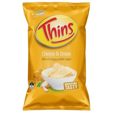 Thins Cheese & Onion Chips 175 g