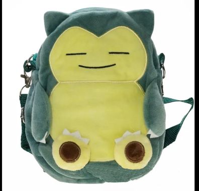 Pokemon relaxo Snorlax Umhänge Tasche bag Stofftier Anime Plüsch Figur