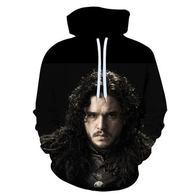 Herren Game of Thrones 3D Hoodie Jon Snow Daenerys Sweatshirt S-5XL Kapuzenpullover