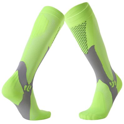 Grüne Outdoor-Marathon-Socken für Herren und Damen