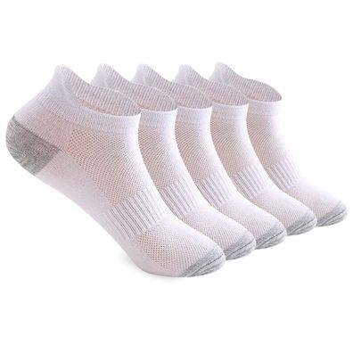 5 Paar Socken Herren-Sommer-Mesh-Bootssocken Ohrenhebend weiß