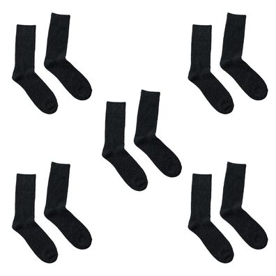 5 Paar Wollsocken für Herren, dicke warme Socken, weicher Woll-Wander-Hybrid