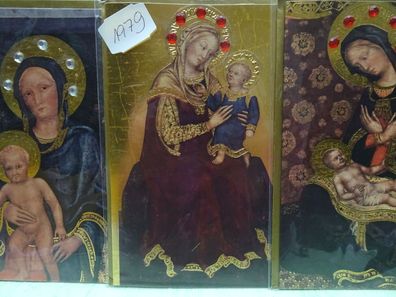 Grußkarten Madonna Mutter Gottes Maria mit Kind Heiligenbild Susy Card