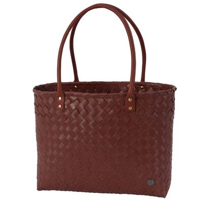 HANDED BY Handbag Grace Shopper AUTUMN BROWN handgefertigt Handtasche Ledergriff
