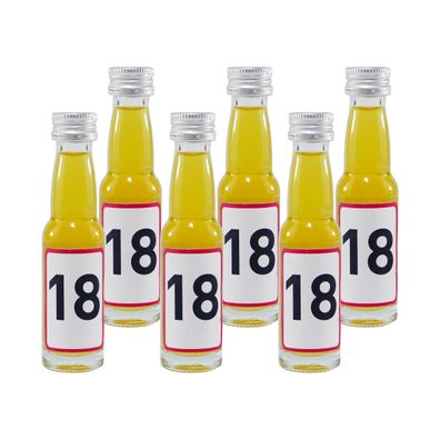 Spaßflasche Maracuja-Likör "18 Jahre" (12 x 0,02L)