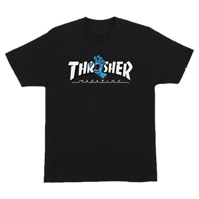 Thrasher x Santa Cruz T-Shirt Screaming Logo black