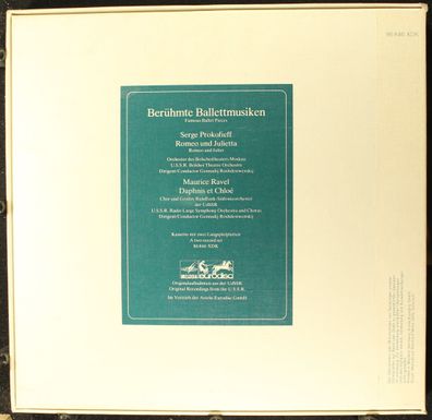 Eurodisc 86 846 XDK - Berühmte Ballettmusiken: Daphnis Et Chloé / Romeo Und Ju