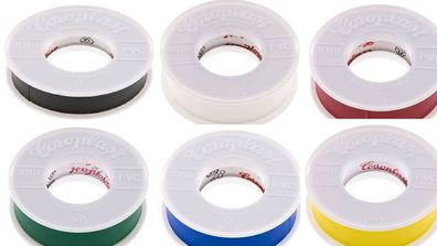 Elektro Isolierband Coroplast 10m Klebeband Isoband 15 & 25 mm VDE alle Farben