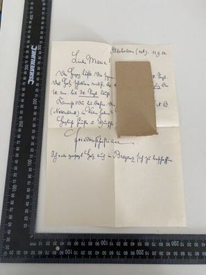 Prinz Albert & Mathilde zu Sachsen - handgeschriebener Brief 1952. X28