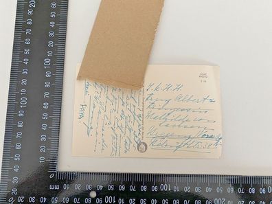 Prinz Albert & Mathilde zu Sachsen - handgeschriebene Postkarte X28