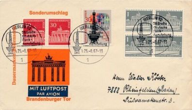 Brief Beleg BRD Berlin Sonderumschlag Funkausstellung 1967. X34