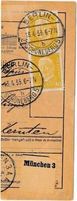 Brief Beleg Deutsches Reich 1933 - Hindenburg 80 Pfennig MeF X34