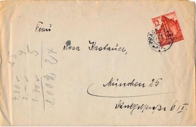 Brief Beleg Deutsches Reich 1940 EF X34