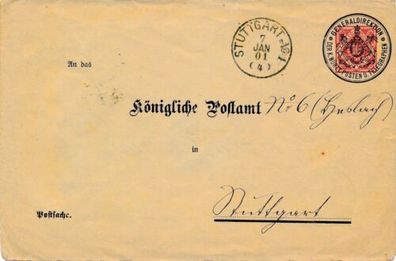 Brief Beleg Deutsches Reich 1901 Königliches Postamt Sonderstempel X34