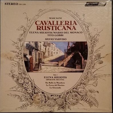 London Records OSA 1266 - Cavalleria Rusticana / Elena Souliotis Operatic Recita