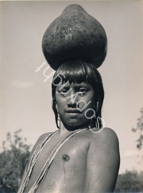 Foto Indogene Ureinwohner Brasilien Jugendlicher 1950 X50