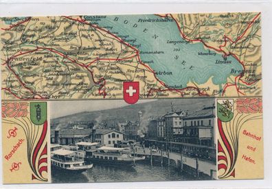 Rorschach Schweiz Bodensee - Antike Postkarte X61