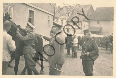 Foto WK2 - Leutnant Fuhr bei Wehrmacht - Pferde X70