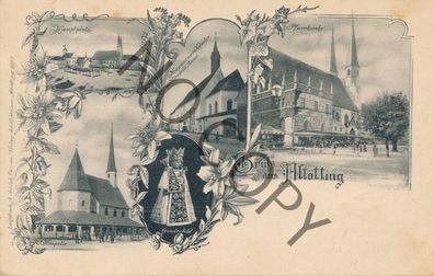 Postkarte - Gruß aus Altötting 1898 X70
