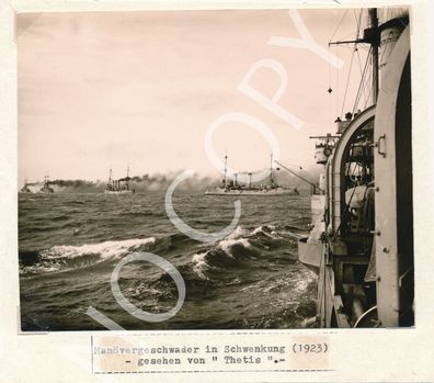 Foto Reichs Marine - Manövergeschwader Kriegsschiffe 1923 X84