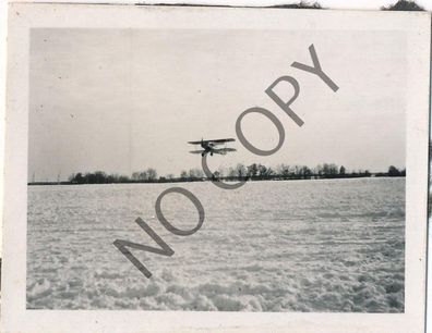 Foto WK2 - Luftwaffe Jagdstaffel 104 - Doppeldecker im Flug X83