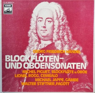 EMI C163-29031/2X - Georg Friedrich Händel - Blockflöten- Und Oboensonaten