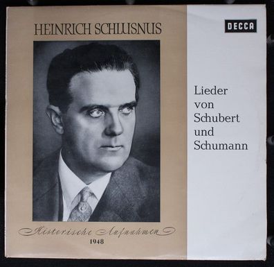 DECCA HD 16 - Heinrich Schlusnus, Sebastian Peschko - Lieder von Schubert und Sc